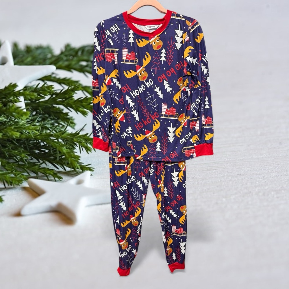 PatPat women’s size small Christmas pajama set joggers long sleeve shirt Rudolph